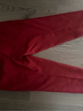 LOFT Brick Red Tailored Pants